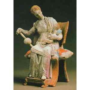 Click para ampliar. Pulsa en el nombre para ver la ficha. Tanagra: Afrodita y Eros